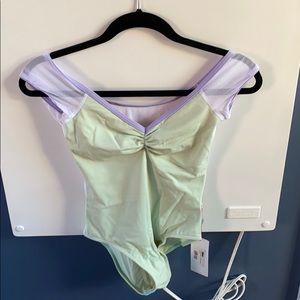 Yumiko leotard and leg warmers.